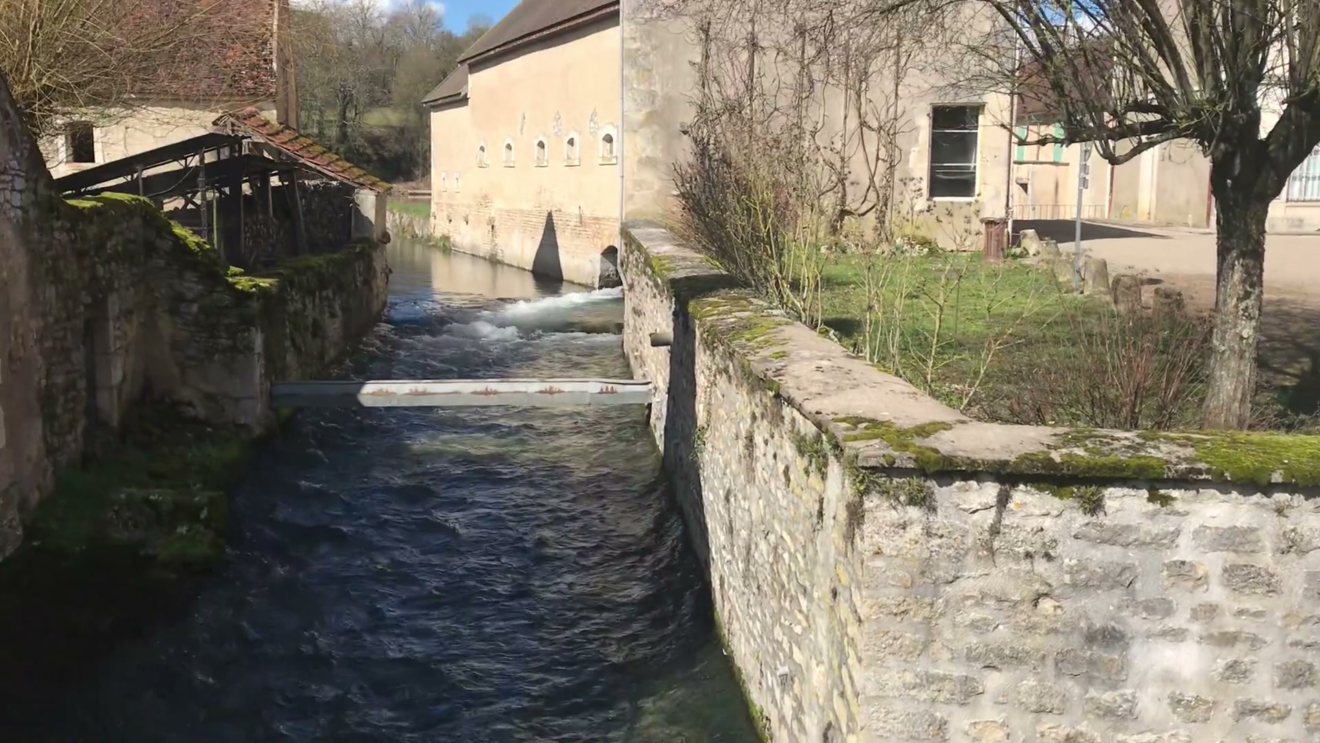Phone footage · moving water: 19MB target, frame at 10 seconds